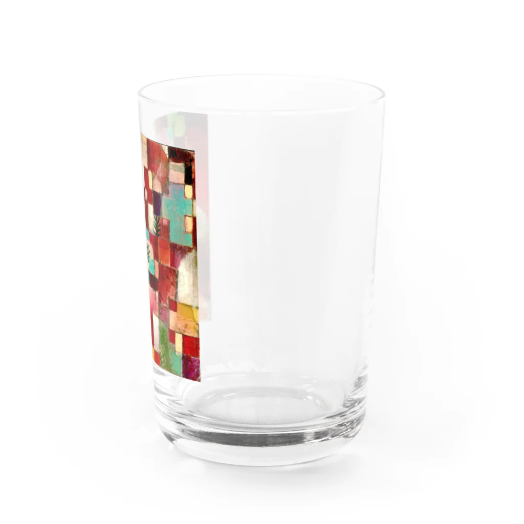 世界の絵画アートグッズのパウル・クレー《レッドグリーンとバイオレットイエローのリズム》 Water Glass :right