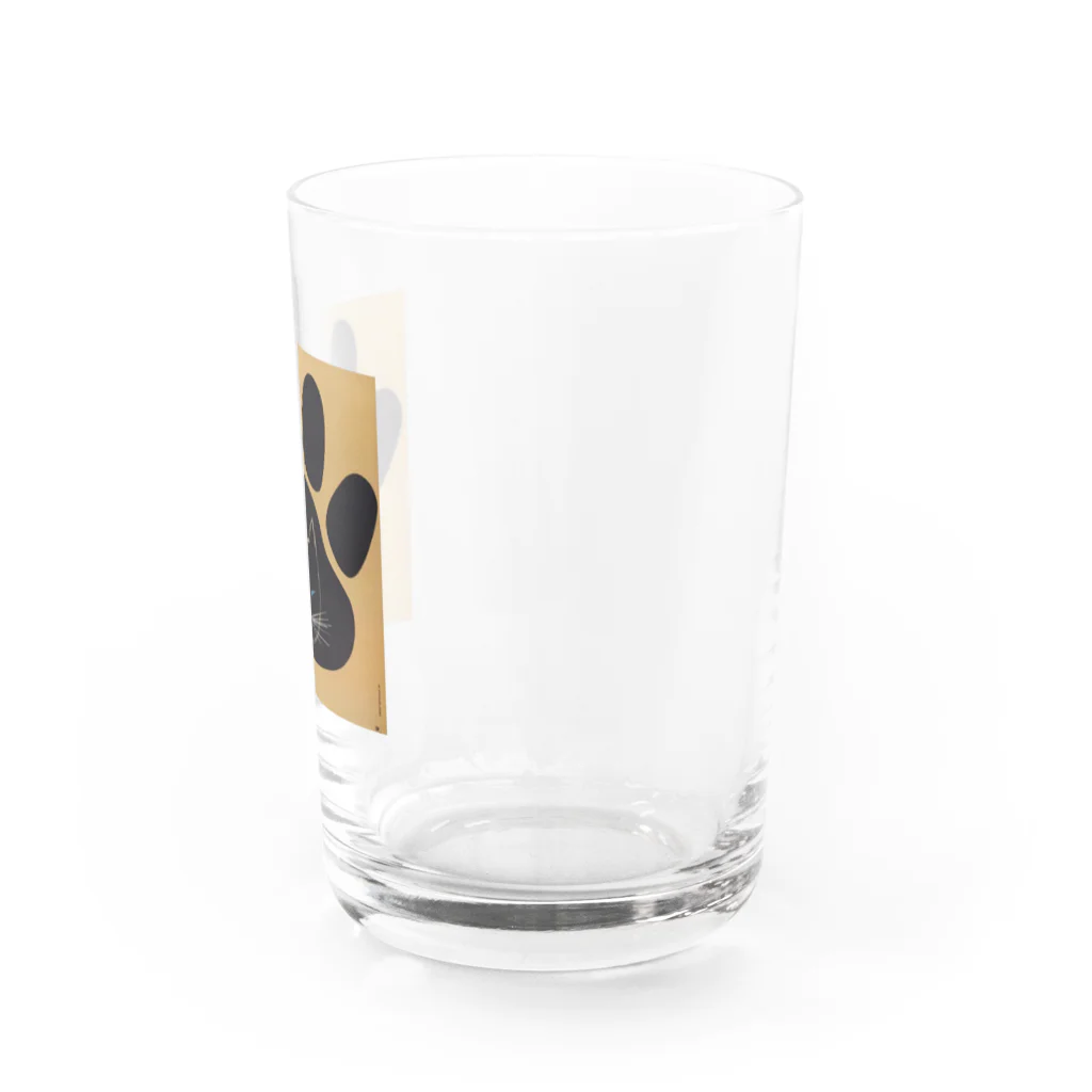 YS VINTAGE WORKSのチェコ　足跡ウィンクねこ Water Glass :right