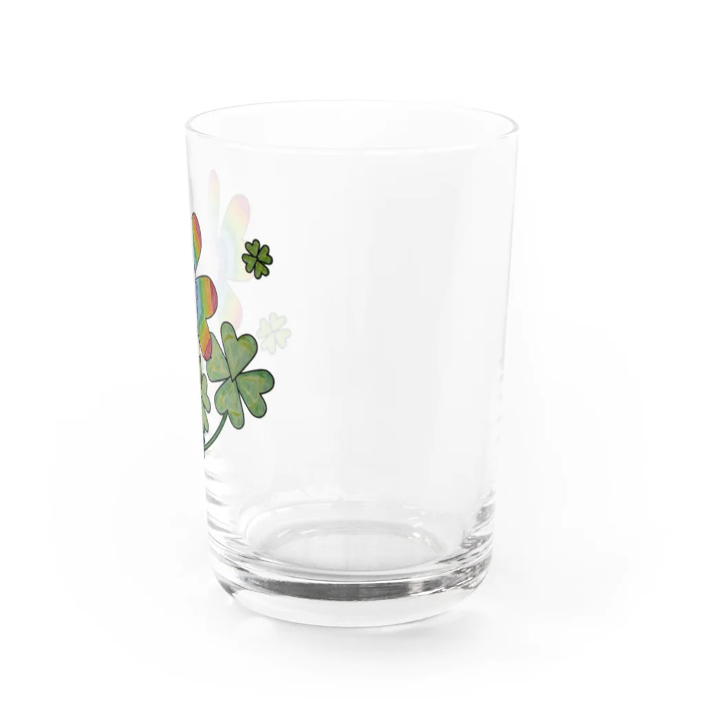 NANASHOPのレインボークローバー🌈 Water Glass :right