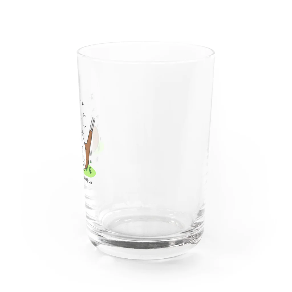 HEIWAモトム.comの『歯を食いしばるゴルフボール』 Water Glass :right