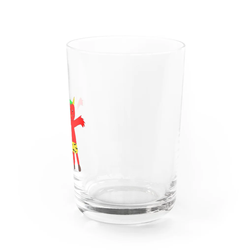 シーズーのお店のかわいい鬼 Water Glass :right