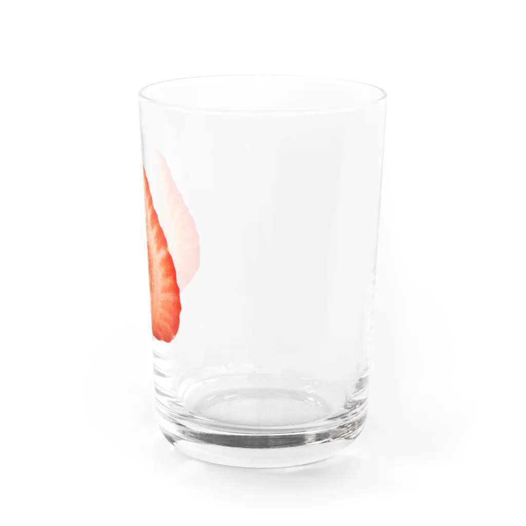 danmenzukanのあまおうの断面図 Water Glass :right