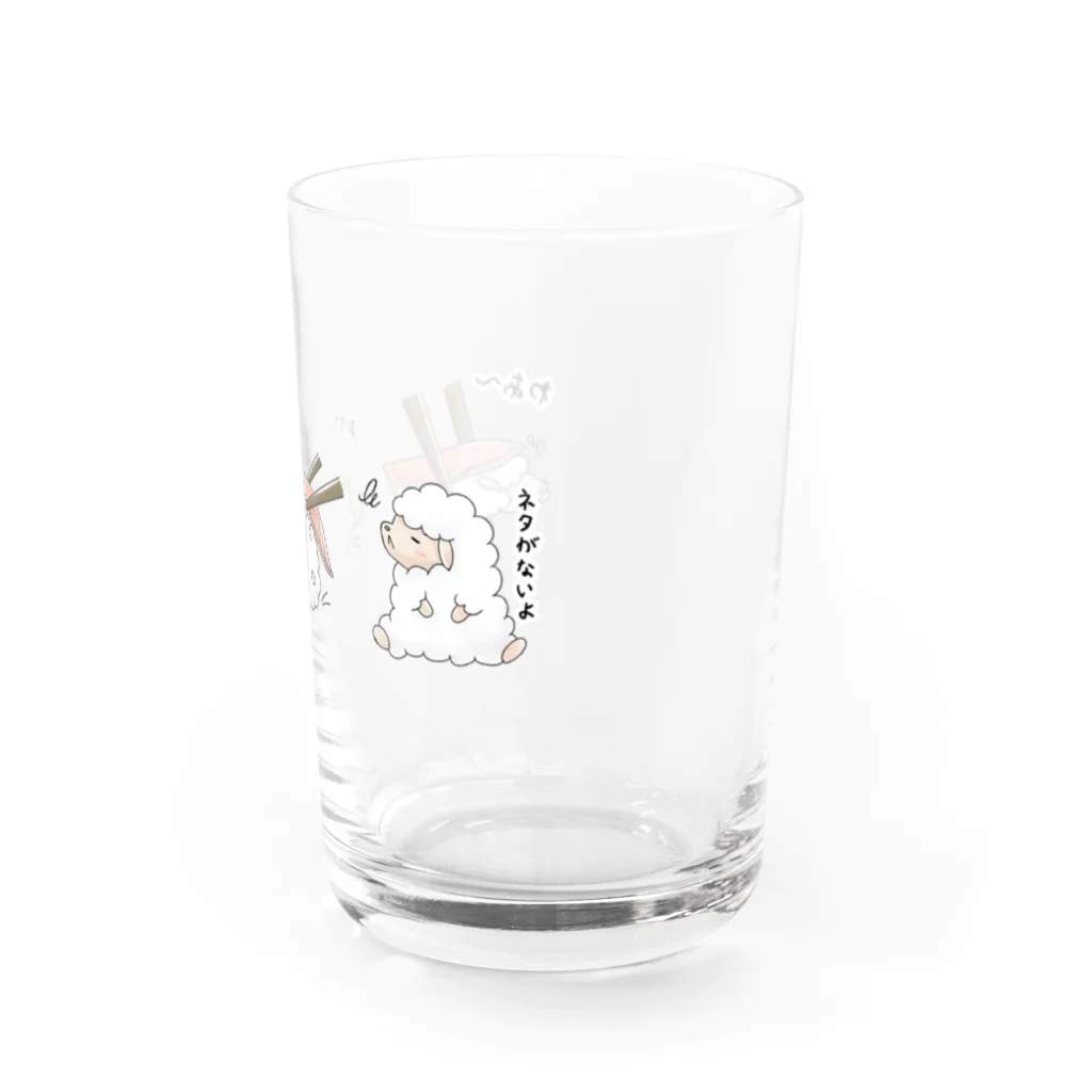 SOMALY【SUZURI店】の寿司牧場 Water Glass :right