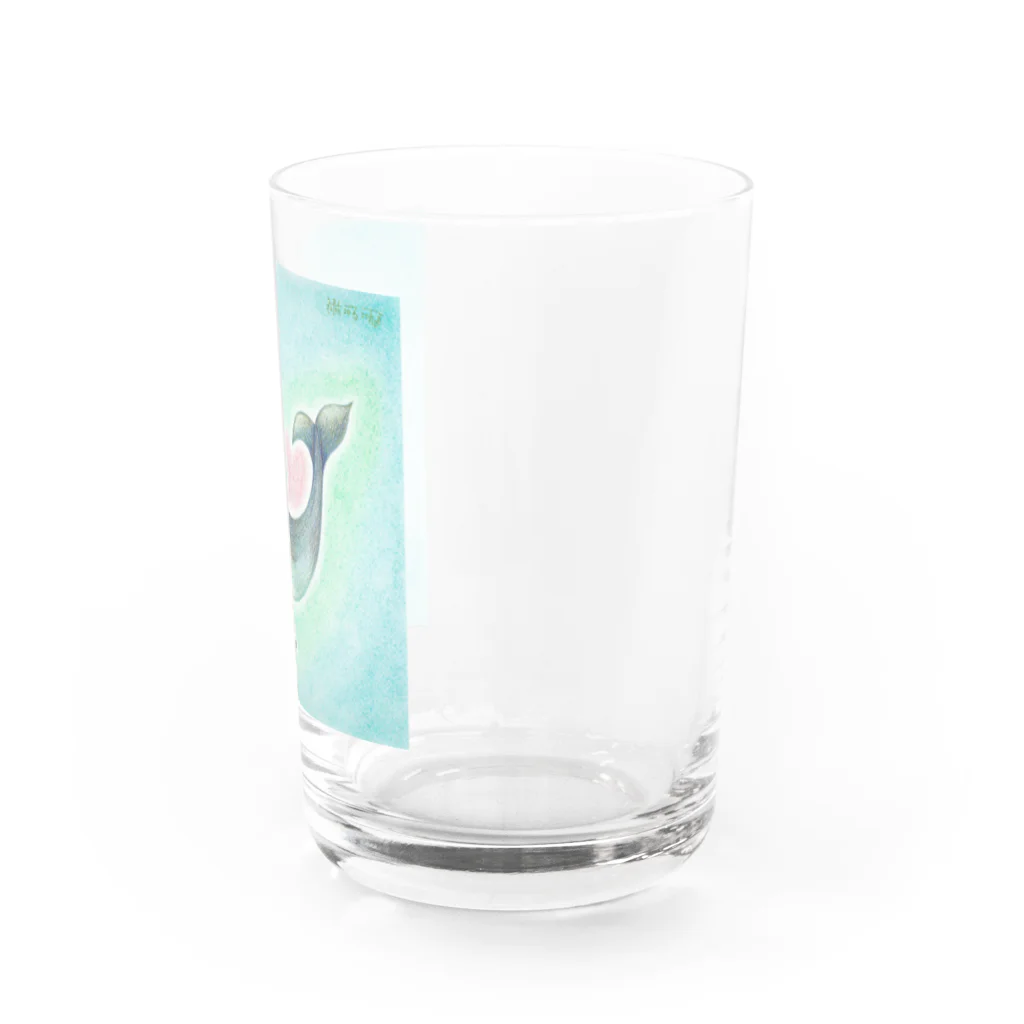 仁音-ninon-絵言葉のクジラの結ちゃん Water Glass :right