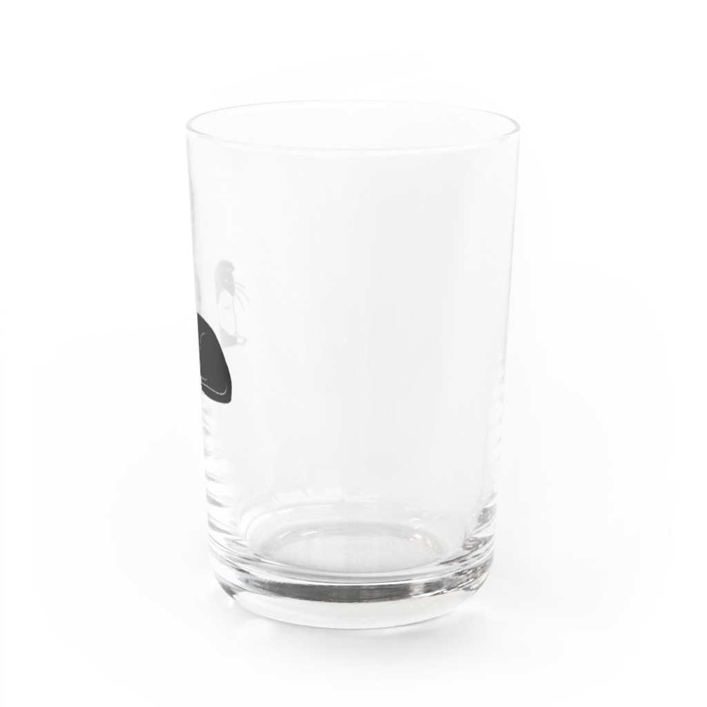 ..lineのお座りネコ Water Glass :right