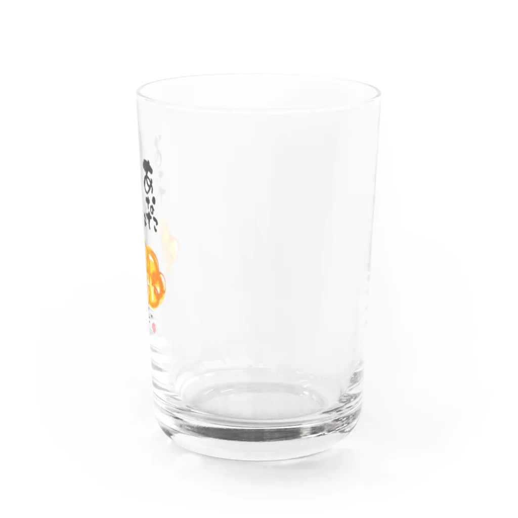 ふでこのゆるふでのもじゃもじゃくん Water Glass :right