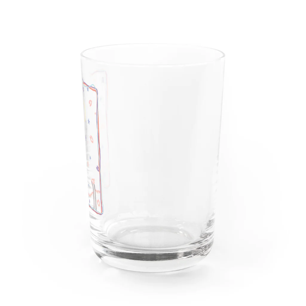 cosmicatiromの夜桜と散歩猫 Water Glass :right