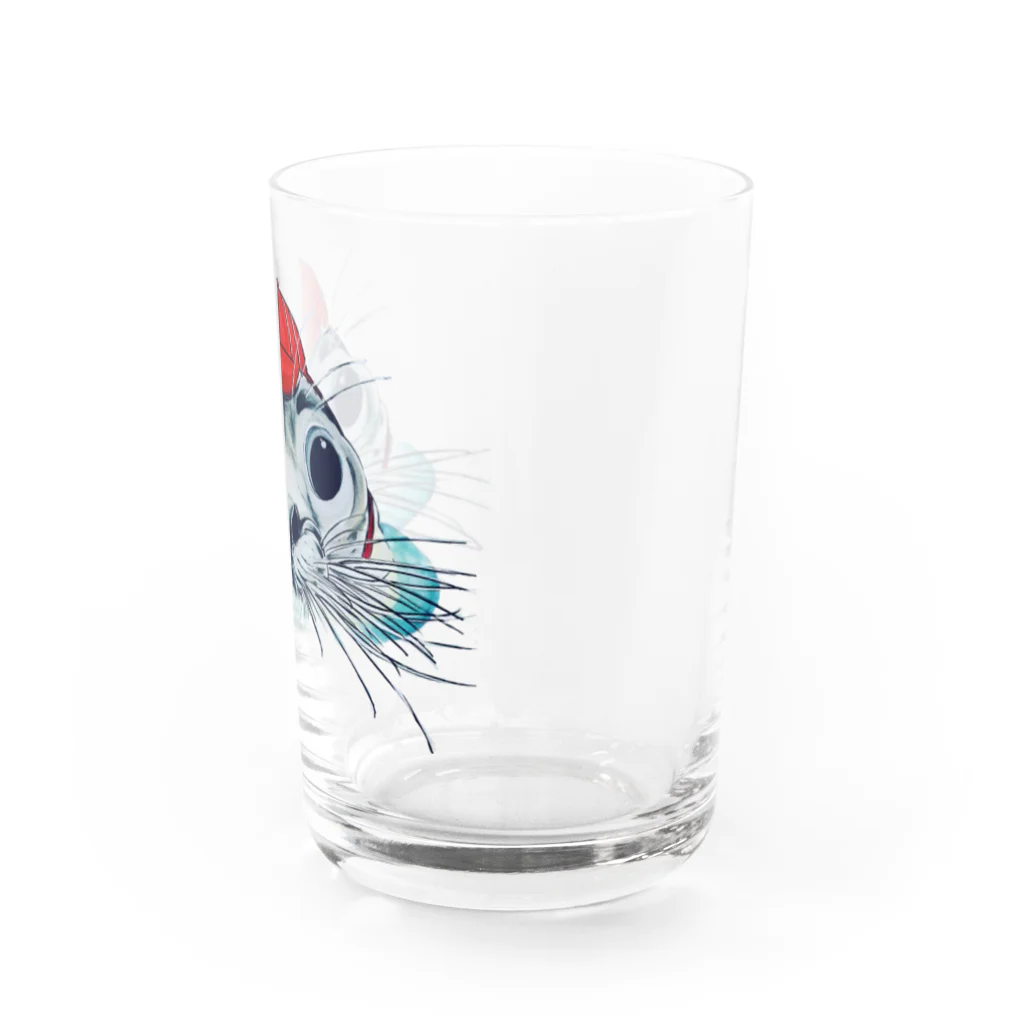 人体堂/jintaiアート工房のアザラシグラス Water Glass :right