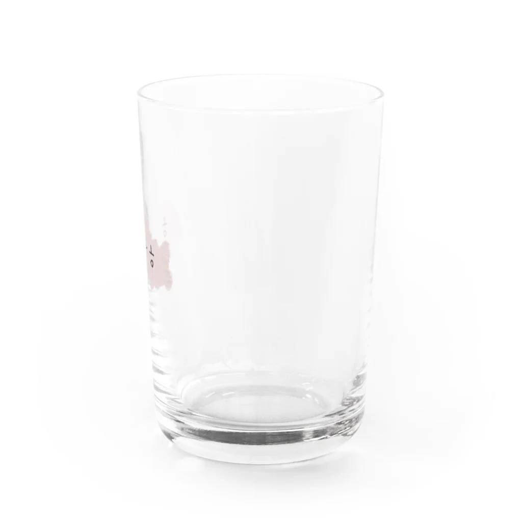 moon-mayのㅎㅎㅎ（くすみピンク） Water Glass :right