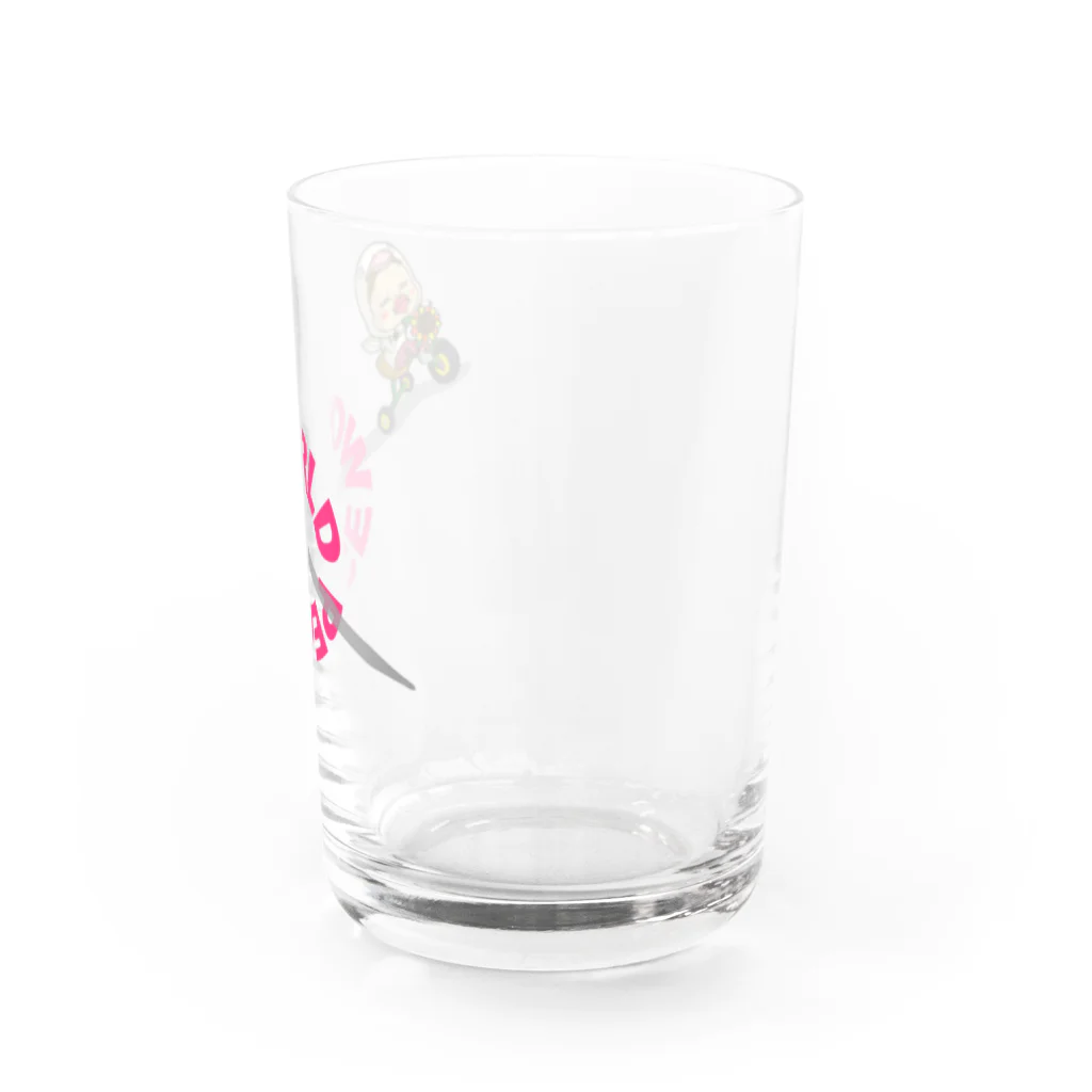 Siderunの館 B2の世界平和だよ！さげみちゃん（円形文字） Water Glass :right