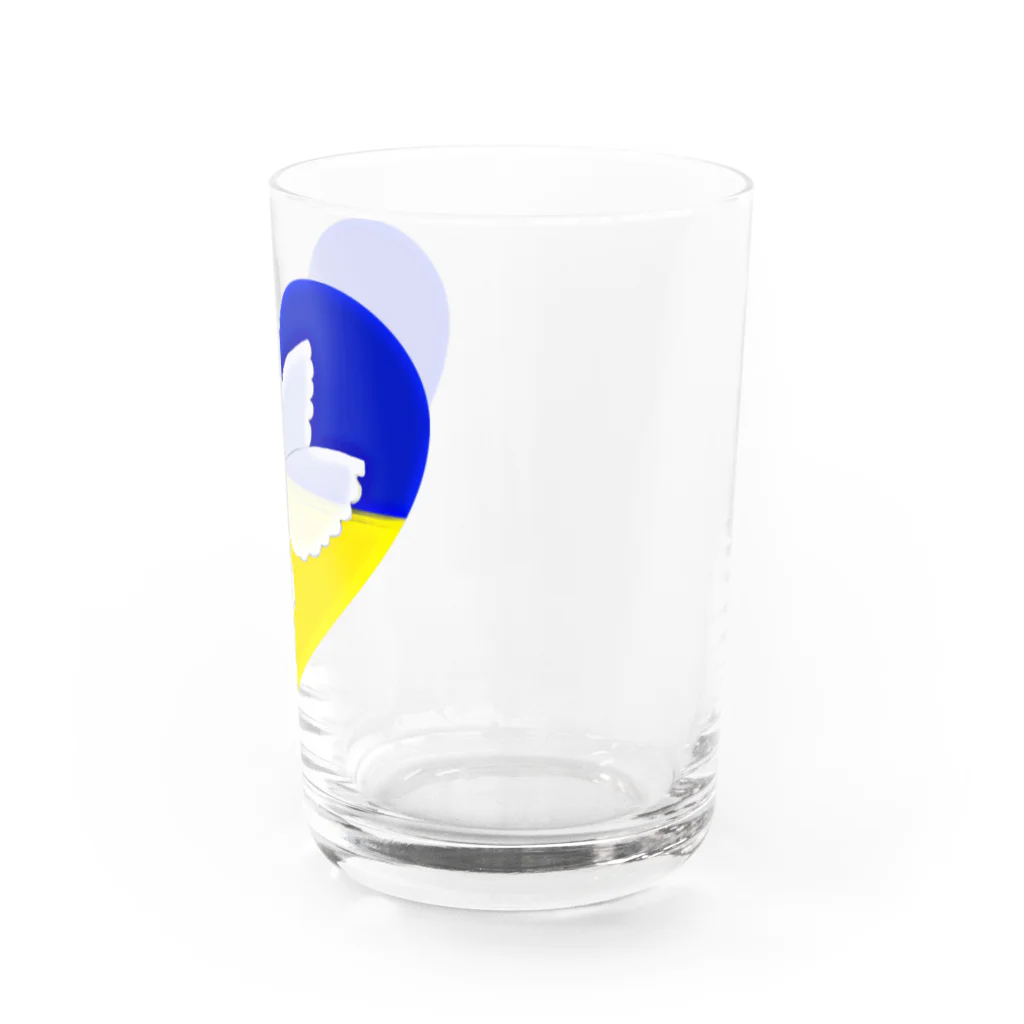 LalaHangeulのPray For Peace ウクライナ応援 Water Glass :right