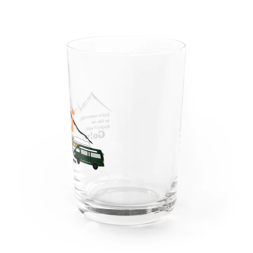 ucchy1982のhiace_vanlife_japan goods Water Glass :right