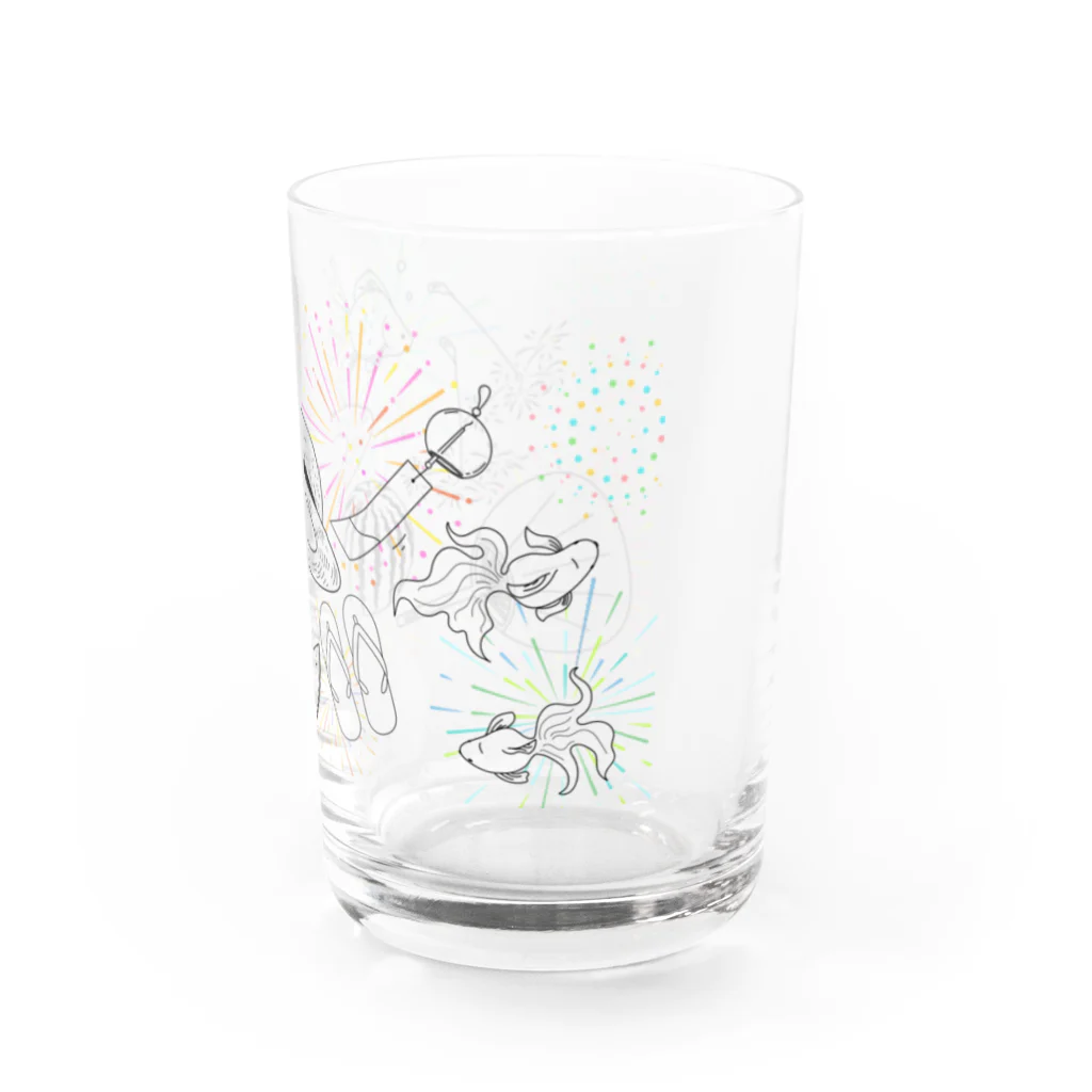 ぷるショップのsummer vacation Water Glass :right