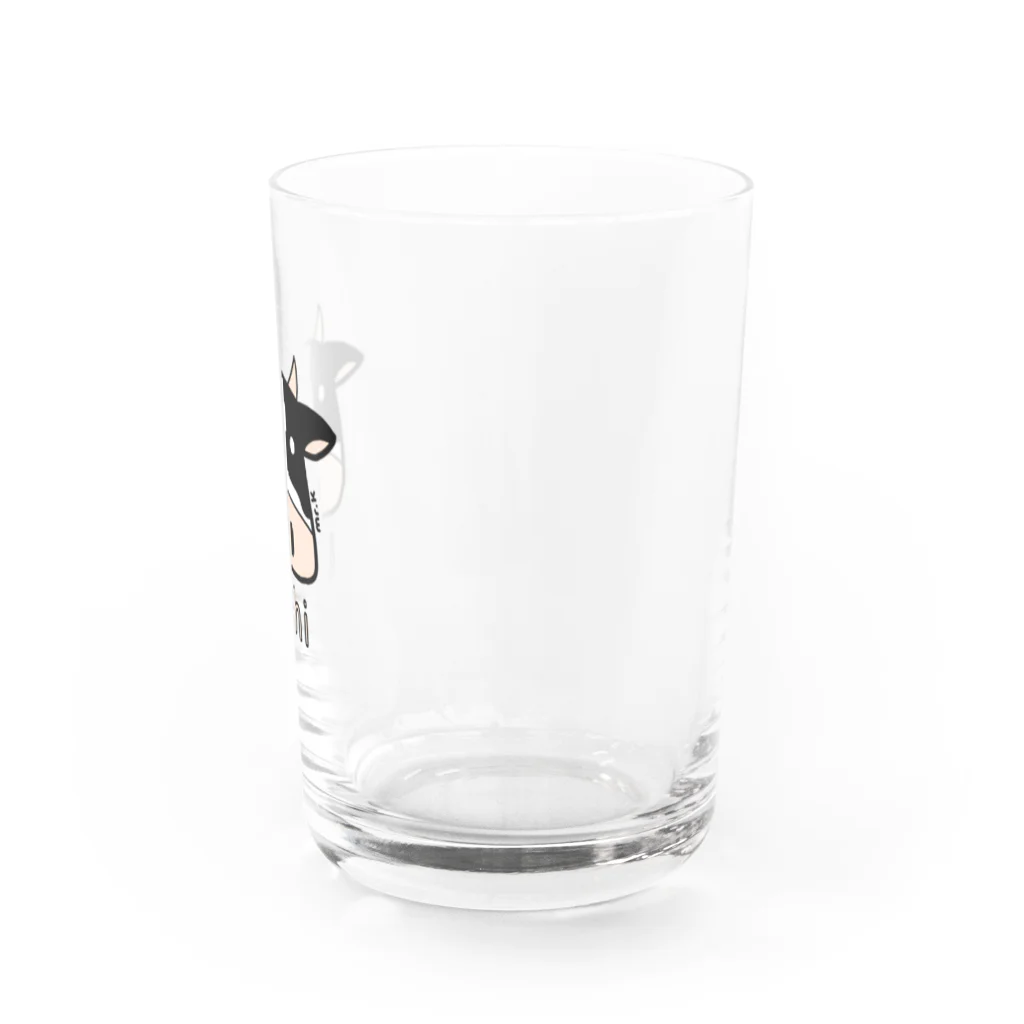 MrKShirtsのUshi (牛) 色デザイン Water Glass :right