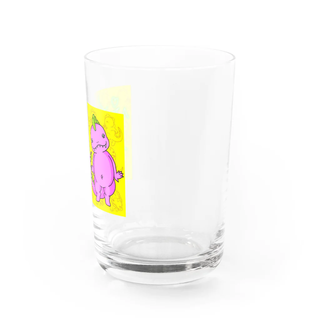 スマホ絵師 ほそゆか【公式ッ】のぴんきぃざうるす ぴんくちゃん Water Glass :right