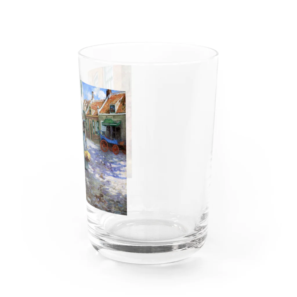 世界の絵画アートグッズのジョージ・ヒッチコック《オランダのフラワーガール》 Water Glass :right