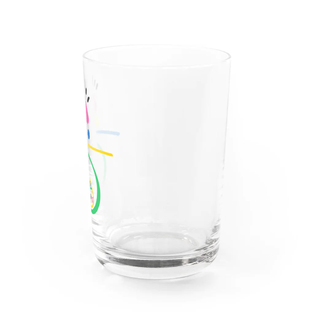 着ぐるみ＆calligraphyの愛ある未来へ『へいわちゃん』 Water Glass :right