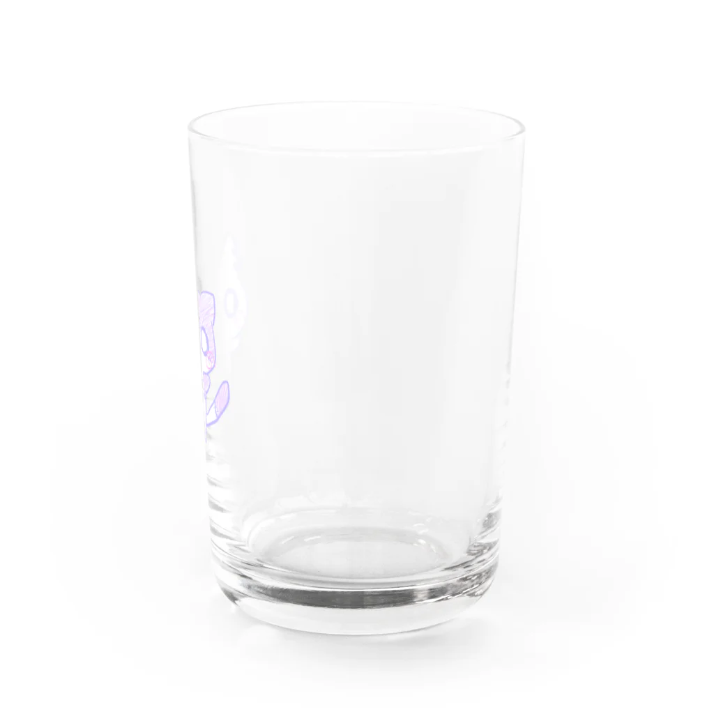 るぅちゃんのツギハギぬいぐるみねこ Water Glass :right