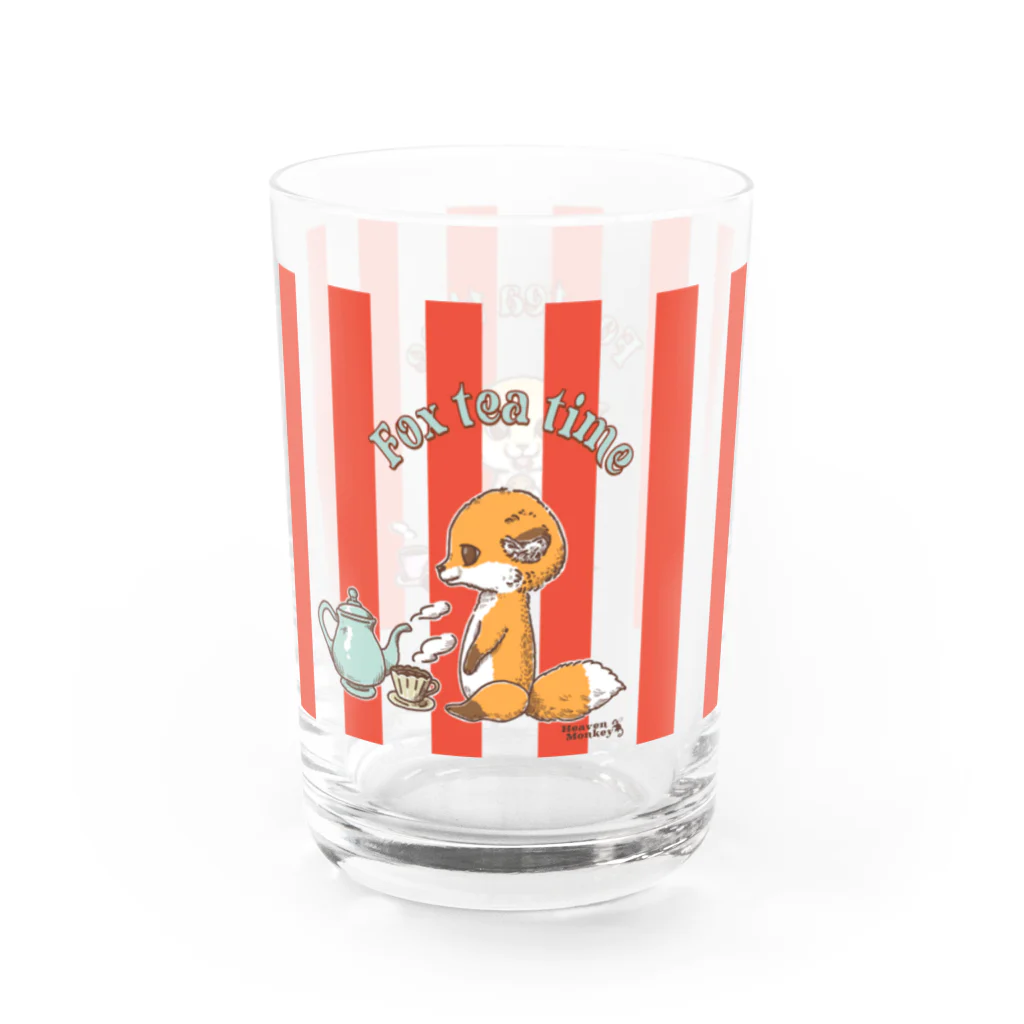 Heaven Monkeyのキツネのティータイム Water Glass :right