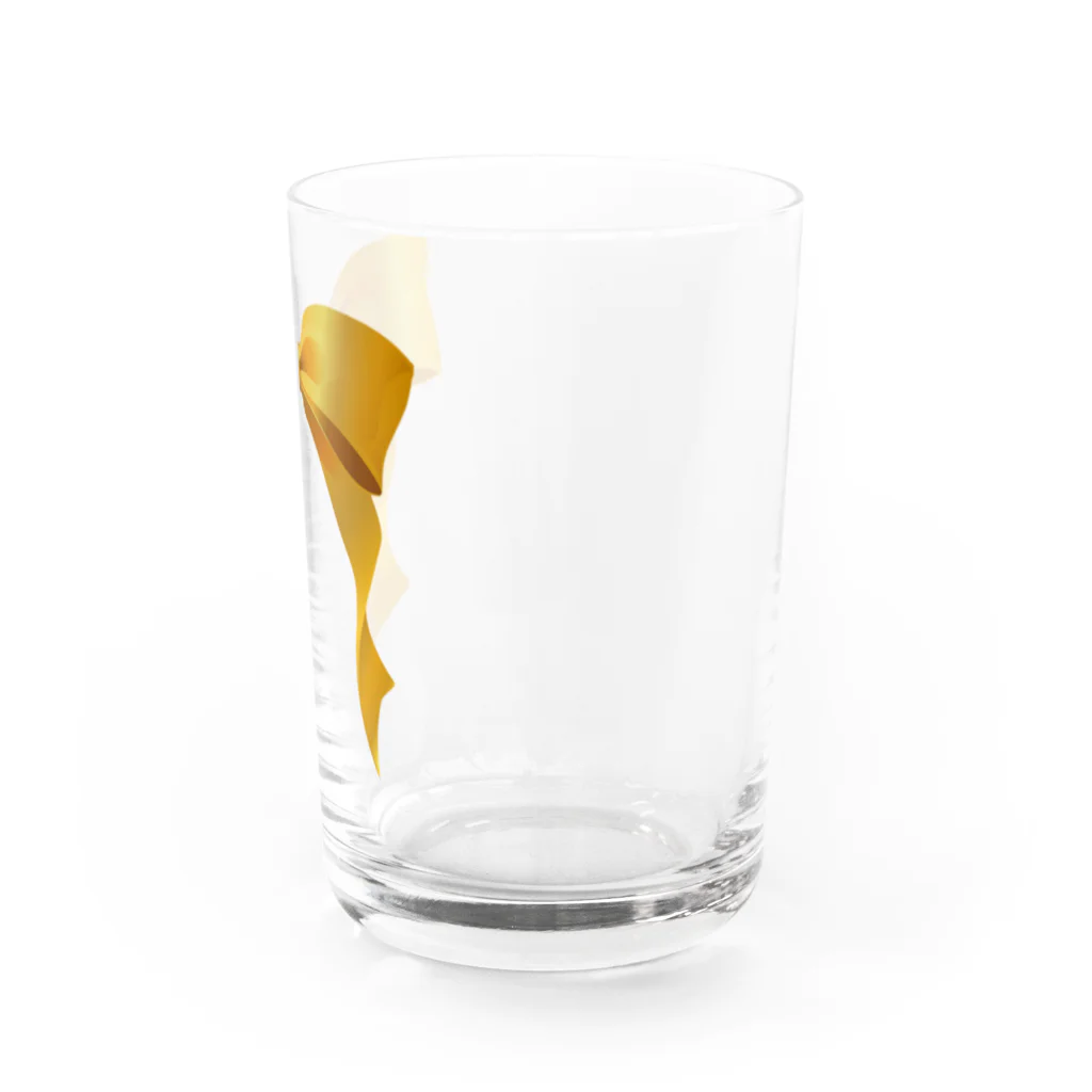 Broken Angelのゴールドリボンとチェリー ❤︎" Water Glass :right