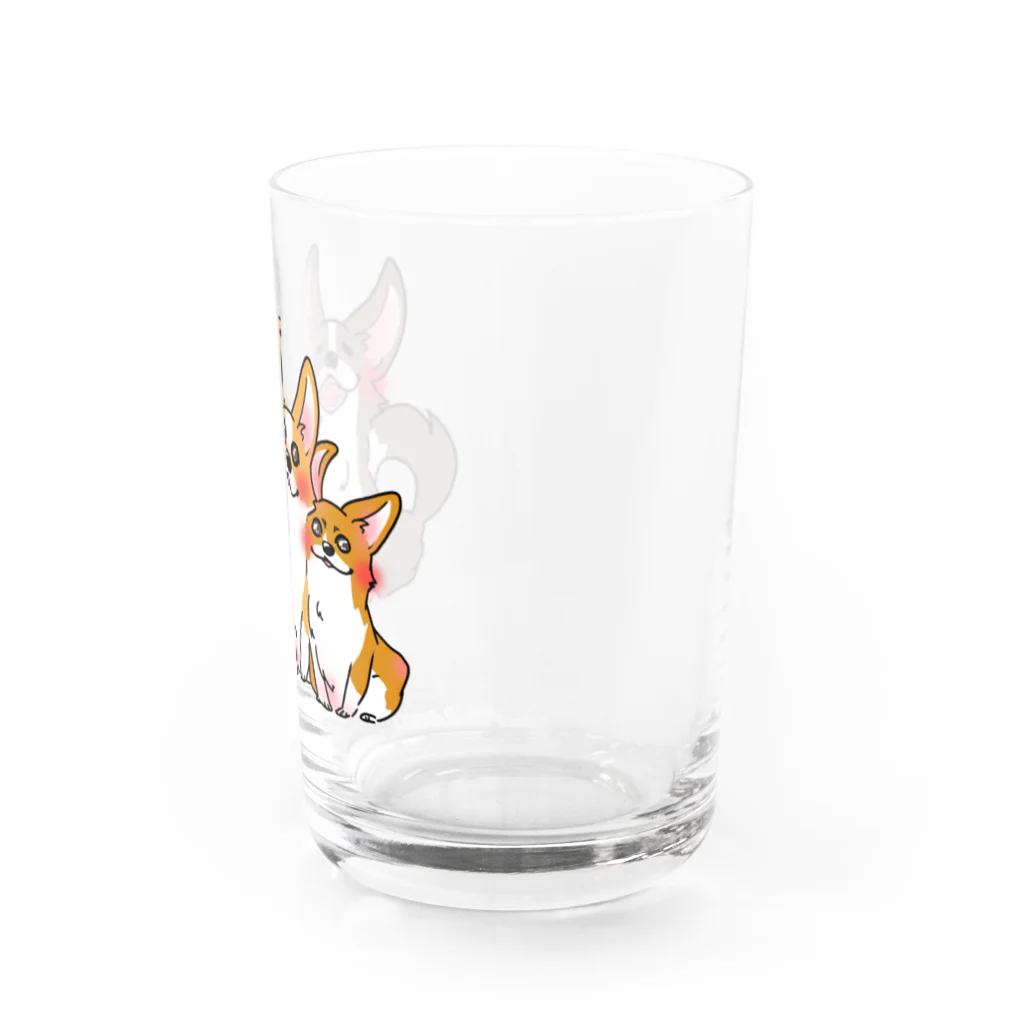 蒼い家の3こぎ Water Glass :right