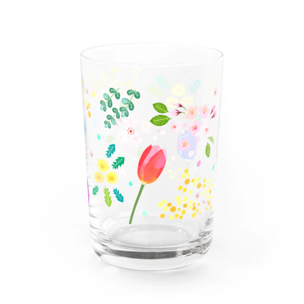 ishimorinacoの春の花とヤスミちゃん Water Glass :right