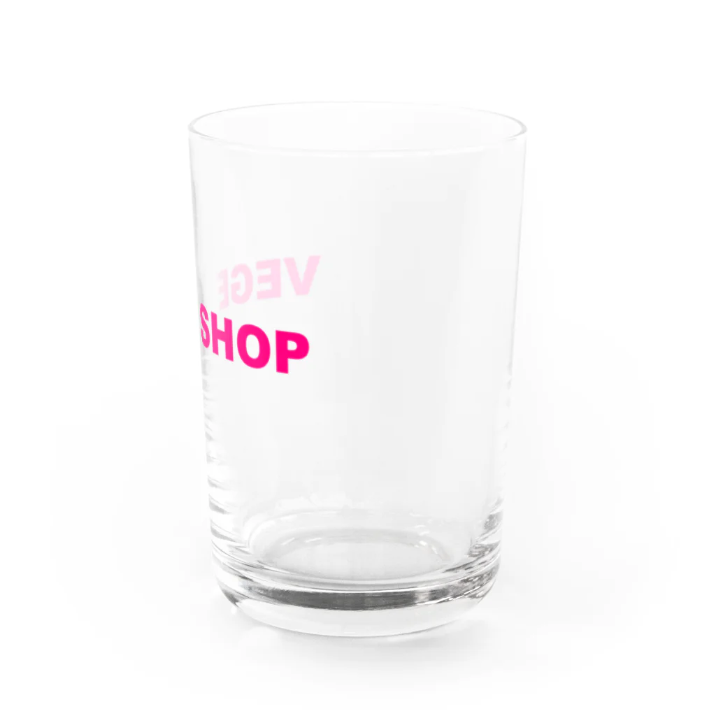 VEGE SHOPのVEGE SHOP ピンク文字 Water Glass :right