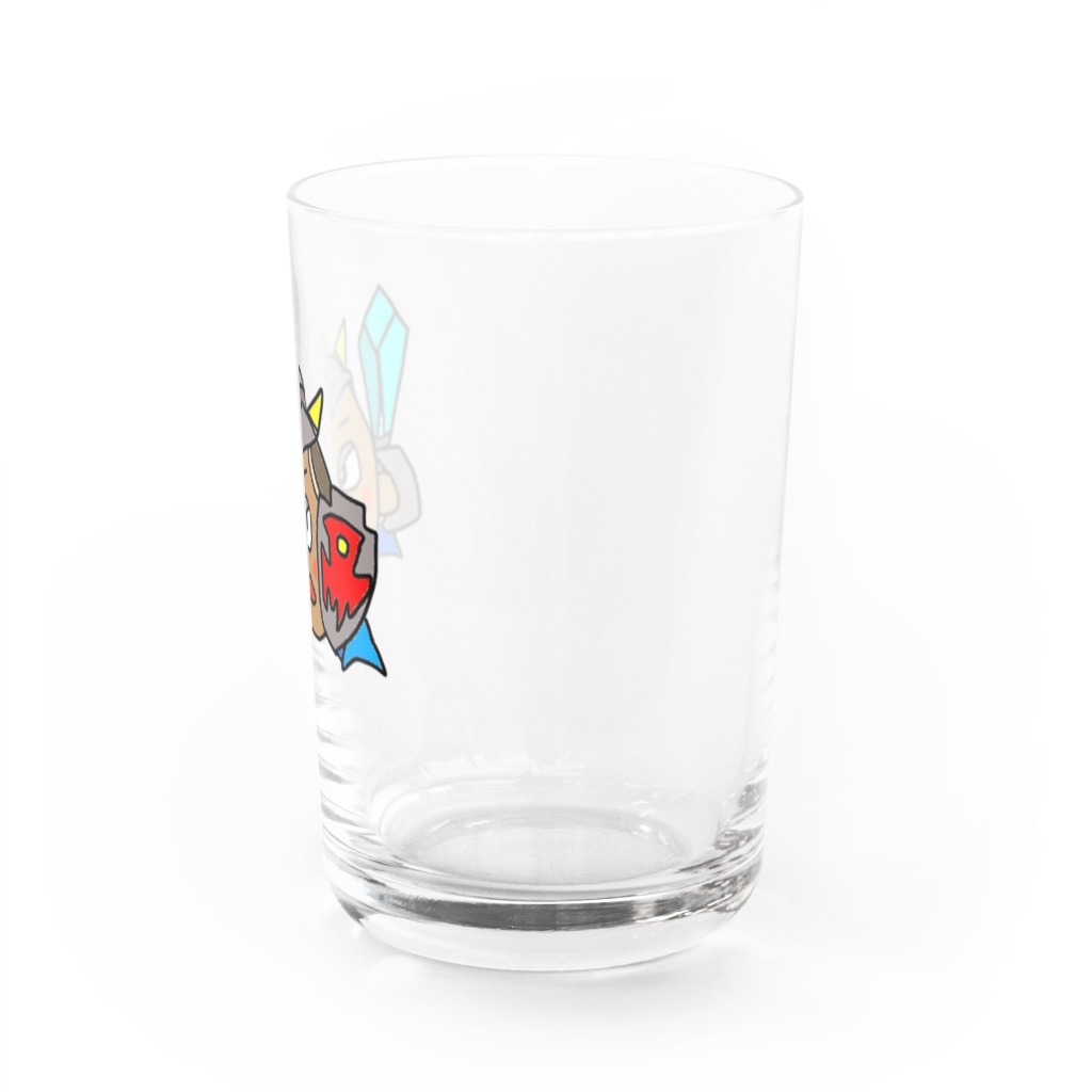 Feather stick-フェザースティック-のまんじゅう係長【戦士】 Water Glass :right