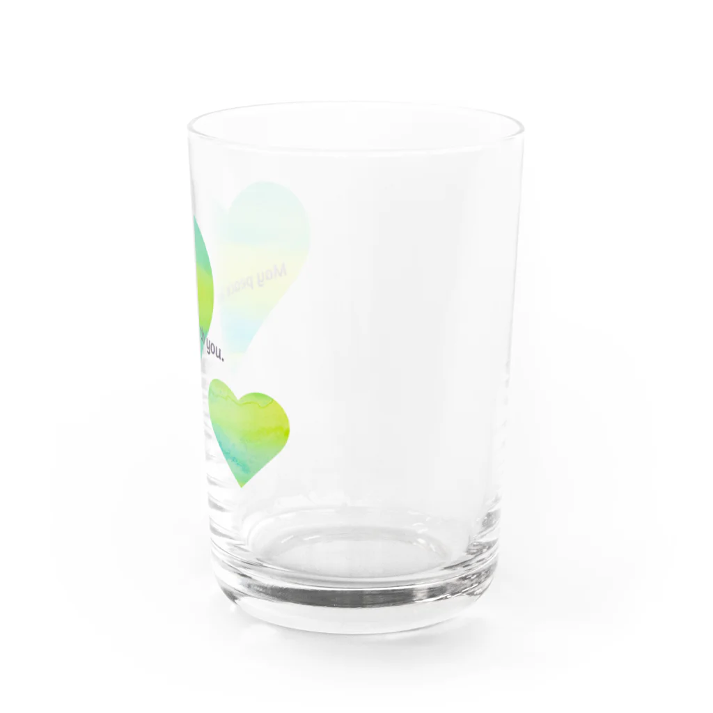 ONE OF A KINDのMay peace be with you Water Glass :right