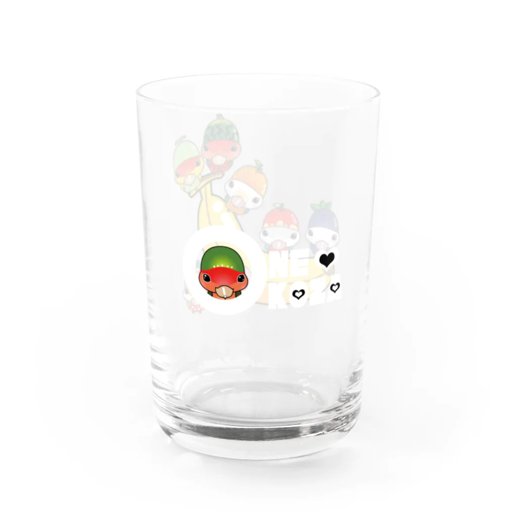 とりぼんのおねコザフルーツ Water Glass :right