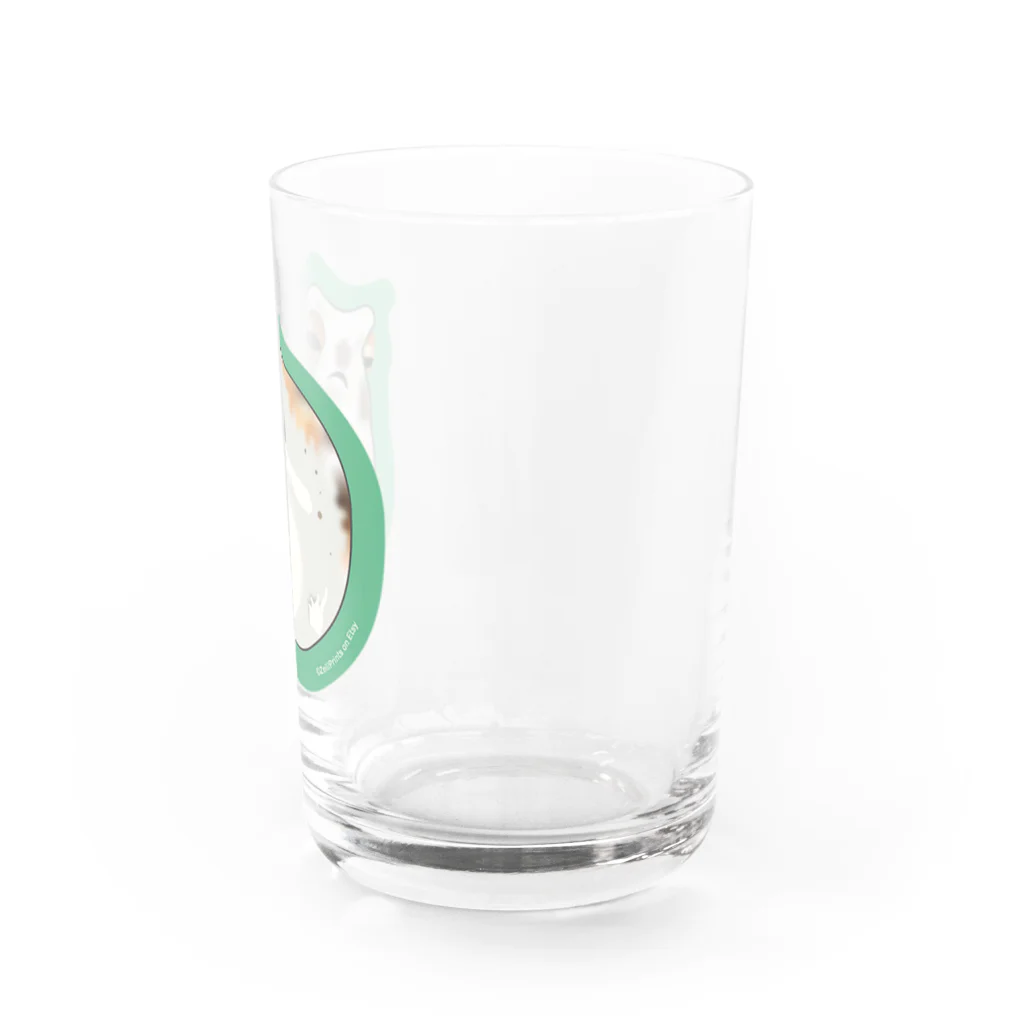 ゼリ・プリントのケロちゃま・雨蛙のオリジナルキャラクター Water Glass :right