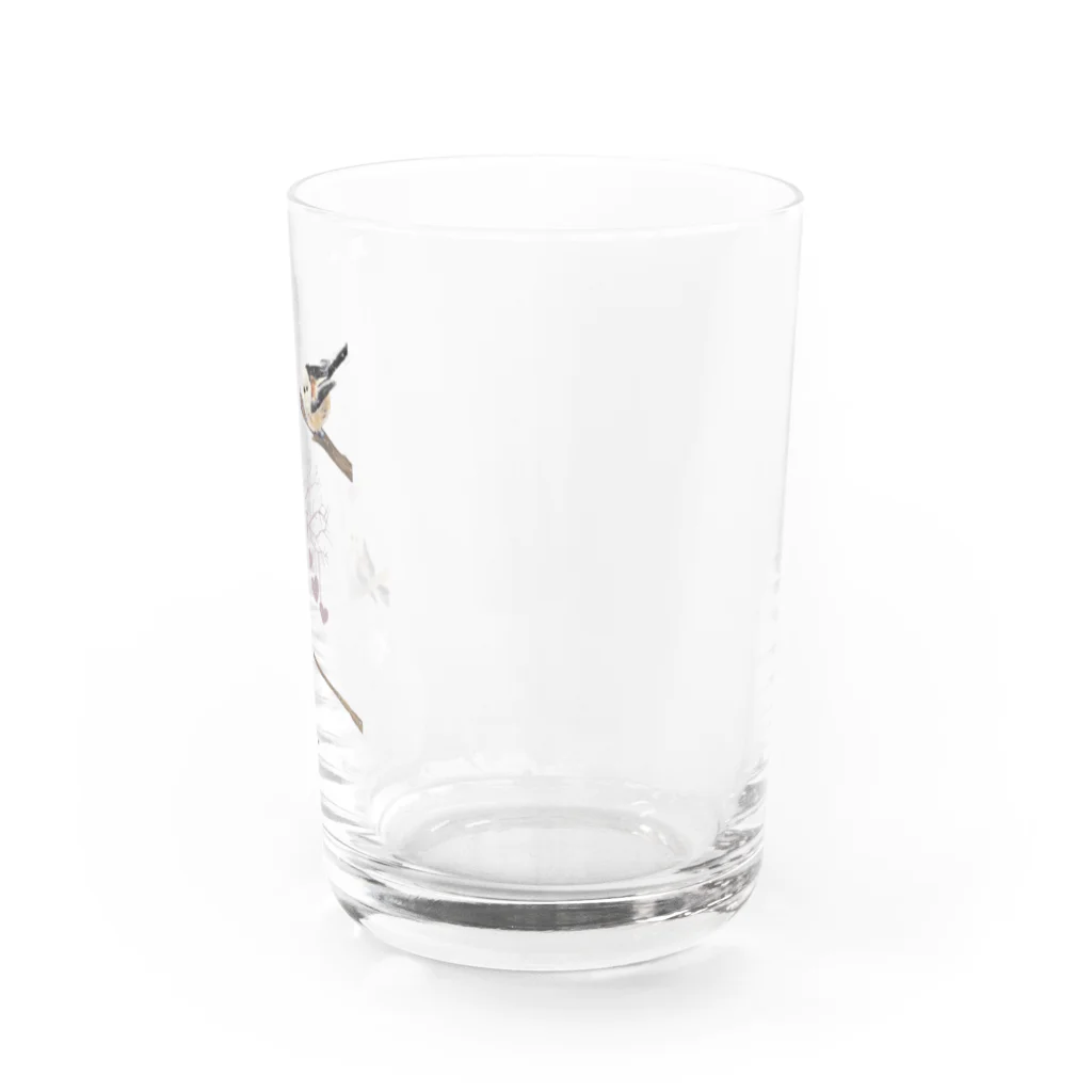 デザイン堂しまえながの恋するシマエナガ(ピンク) Water Glass :right