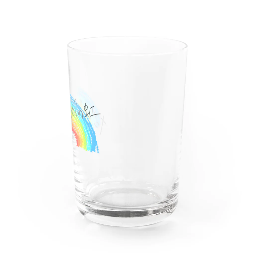 こん⚡の虹のグラス Water Glass :right