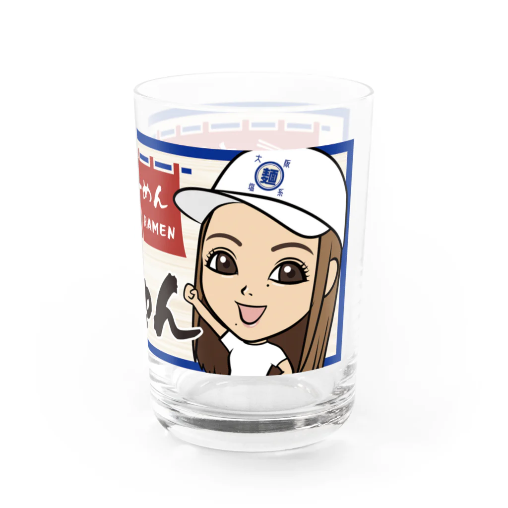 大阪塩系らーめん　塩子ちゃんのグラス塩子ちゃん Water Glass :right