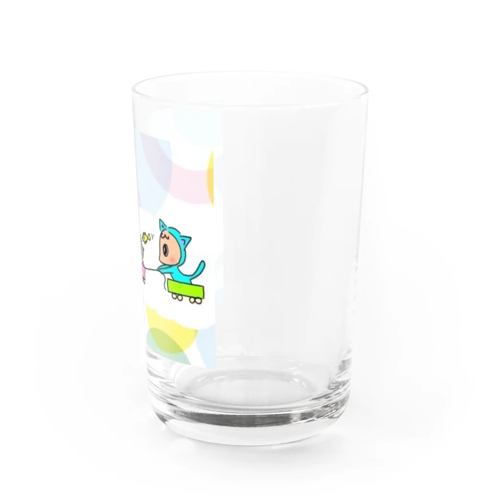 さぼてんのネコミュニケーションのさぼてん家のお出かけ Water Glass :right