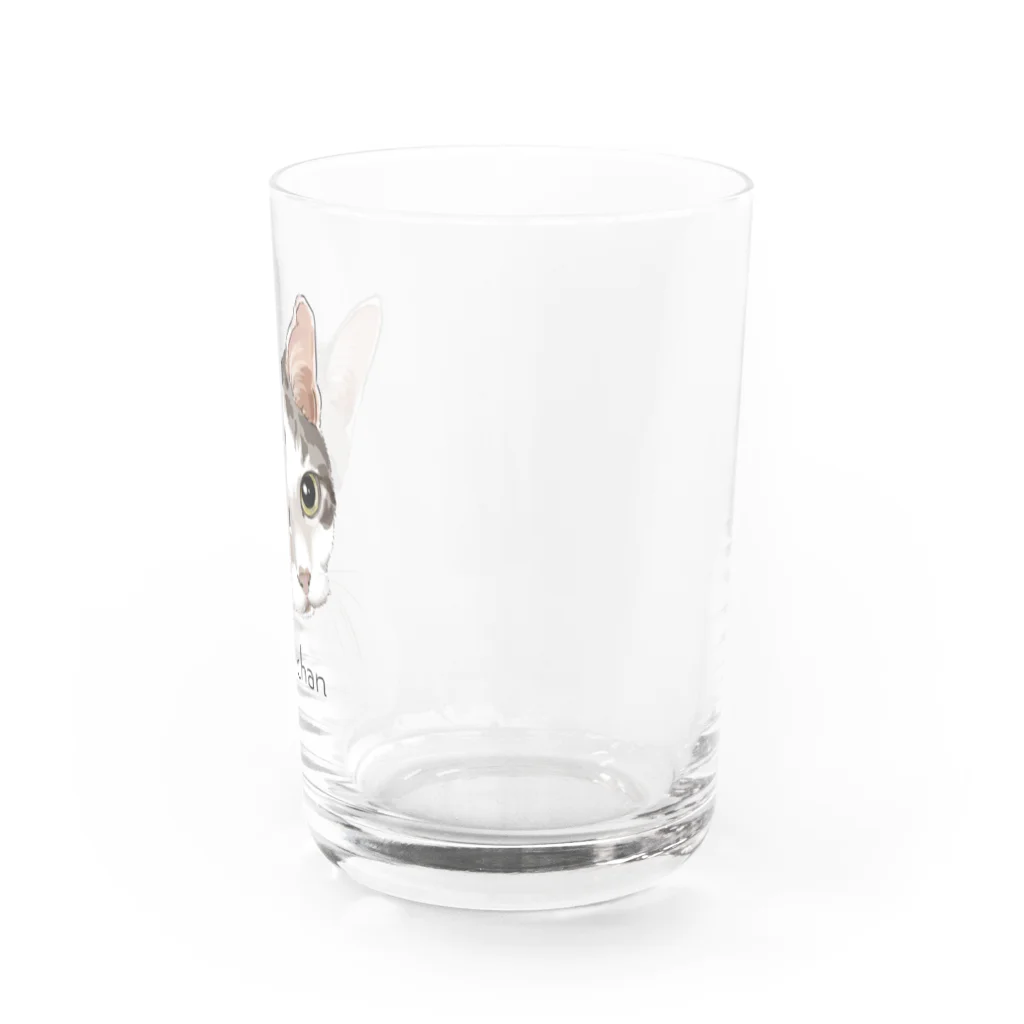 みきぞーん｜保護猫 ミッキー画伯と肉球とおともだちのTa-chan Water Glass :right