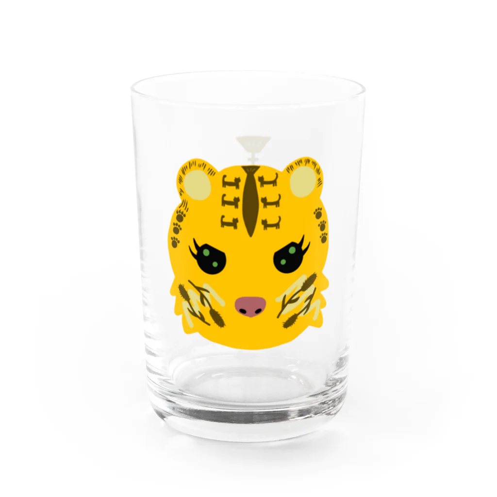 CHOSANAの猫柄の虎 Water Glass :right