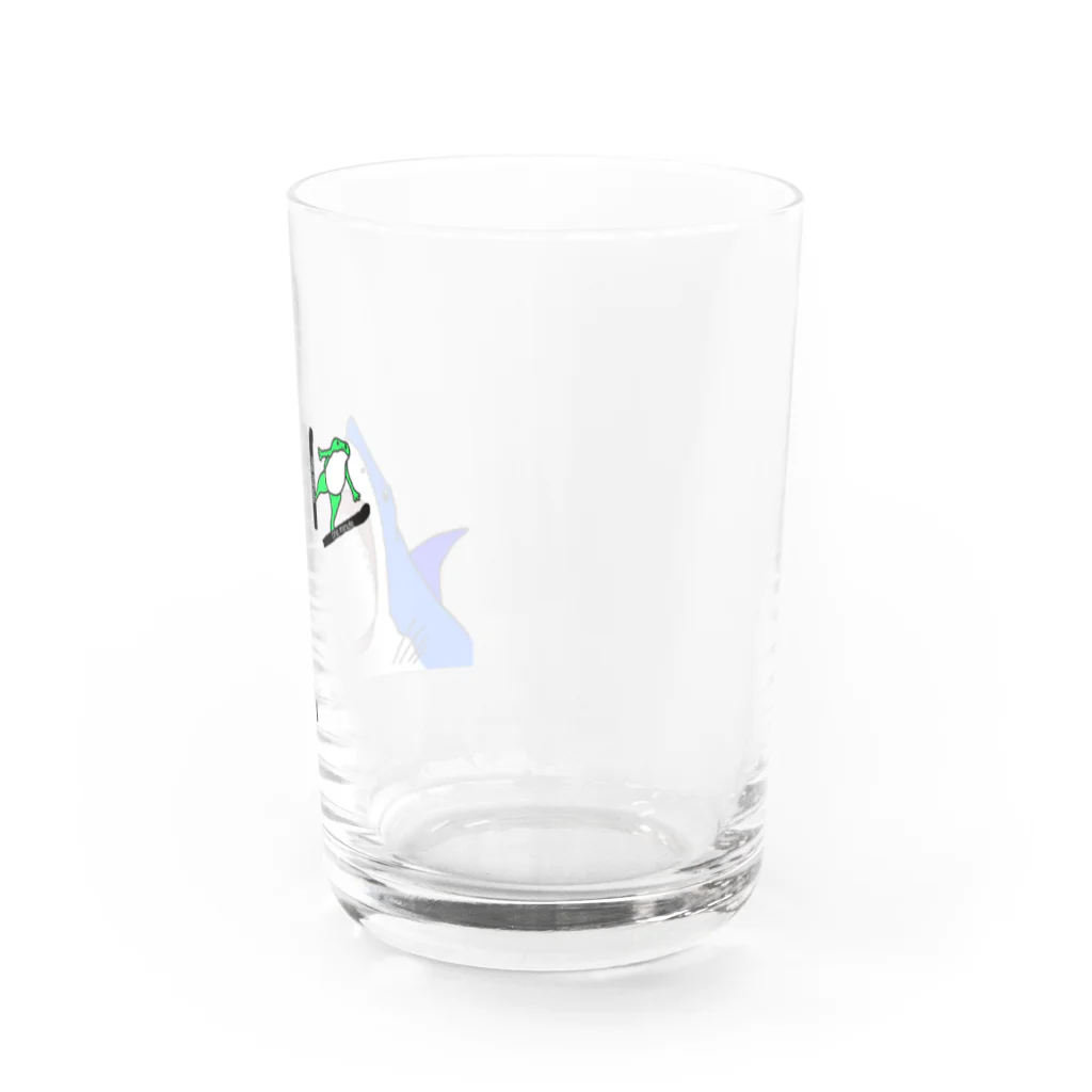 one minute shopのサメとカエル Water Glass :right