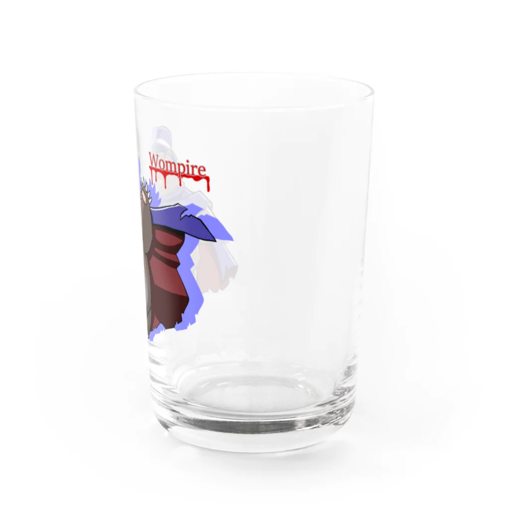 ずんぐりむっくりのウォンパイアくん Water Glass :right