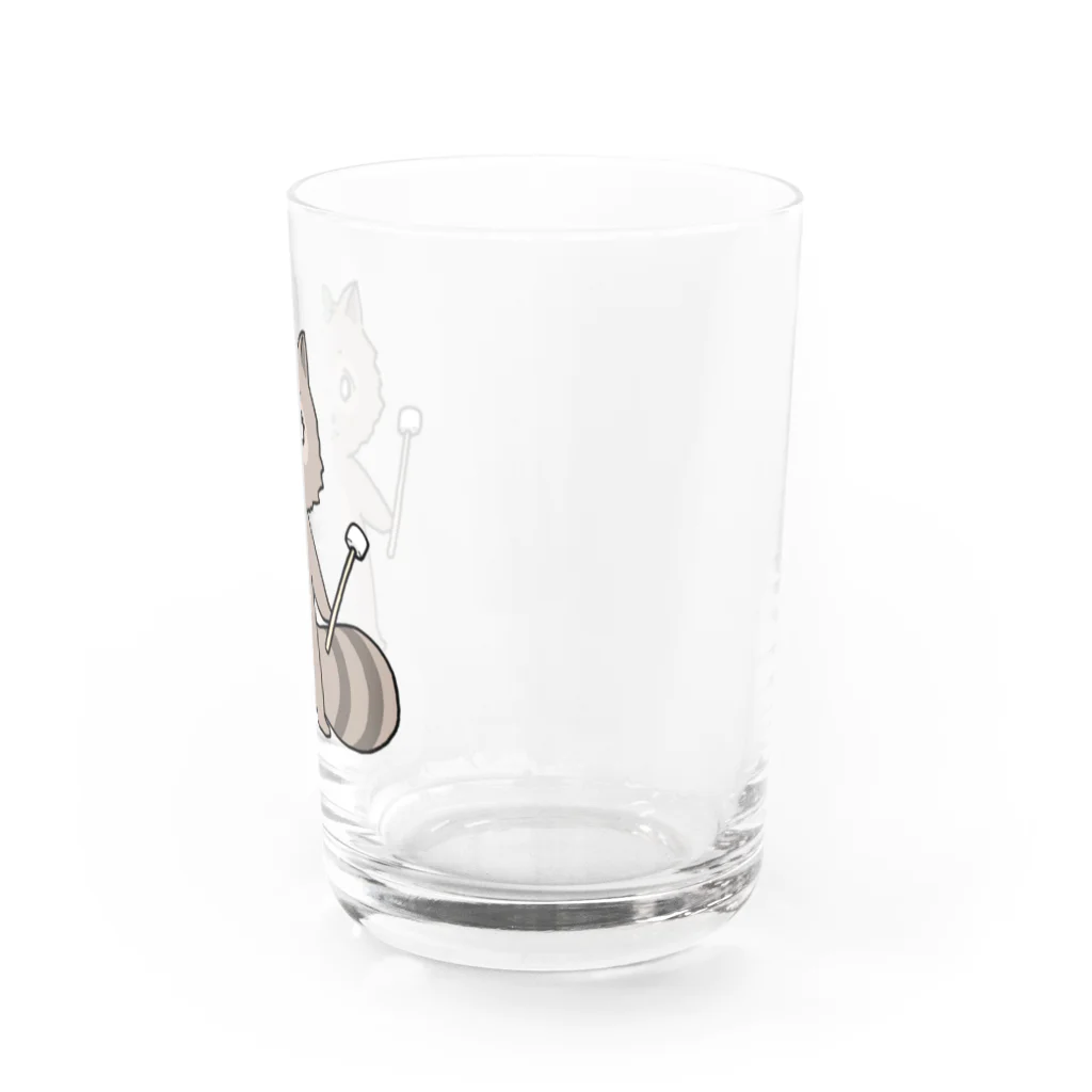 飴玉宝石箱のたぬき（中太鼓） Water Glass :right