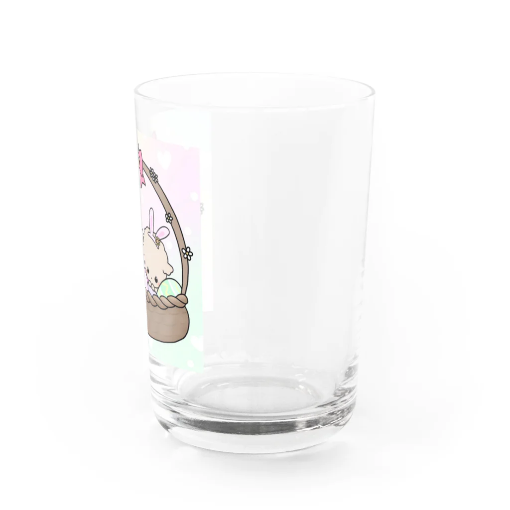 pote©o*  ハンドメイドドッグウェアの風香ちゃん涼香ちゃんイースターバージョン Water Glass :right