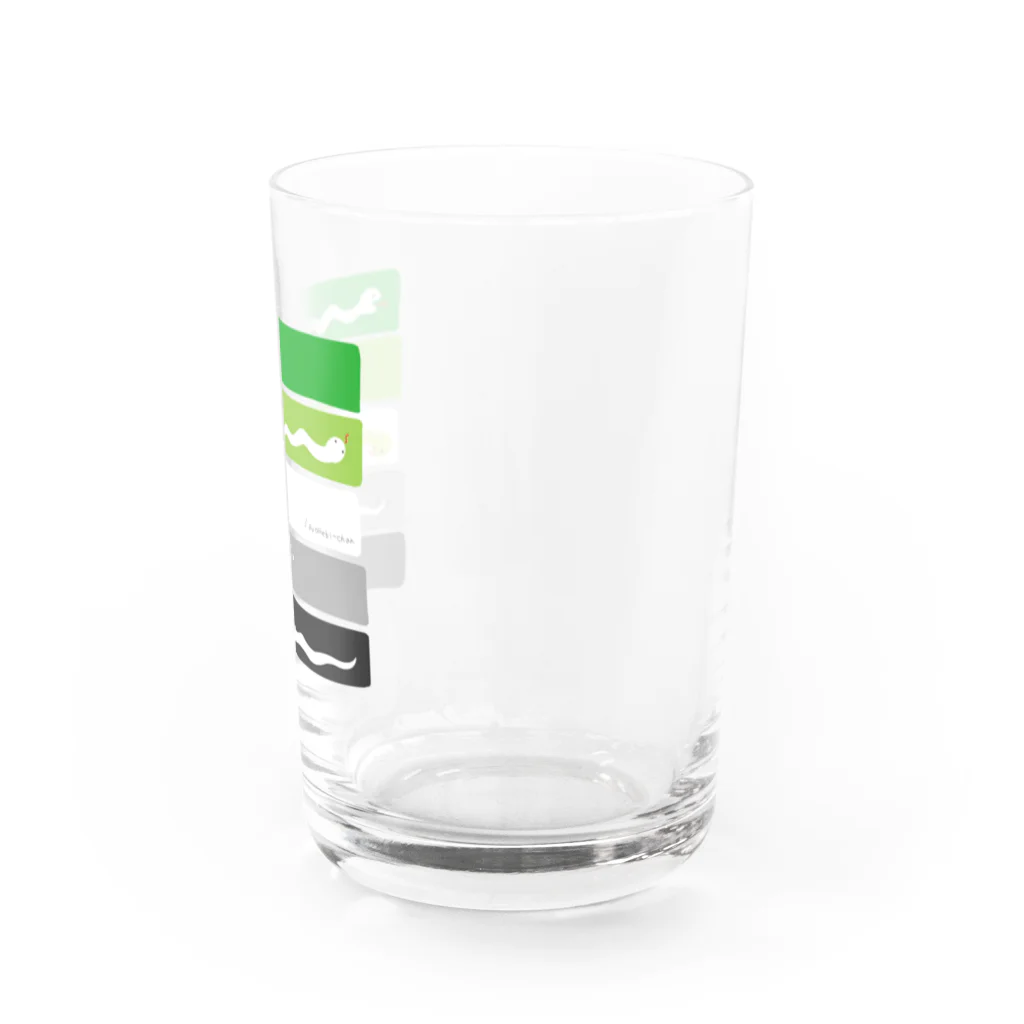 もやしWORKSのAroへびちゃん Water Glass :right