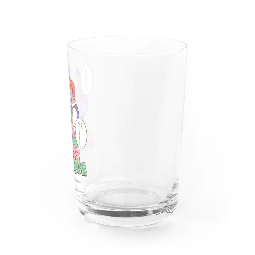 I am chadの魂のバトンリレー(セリフ有) Water Glass :right