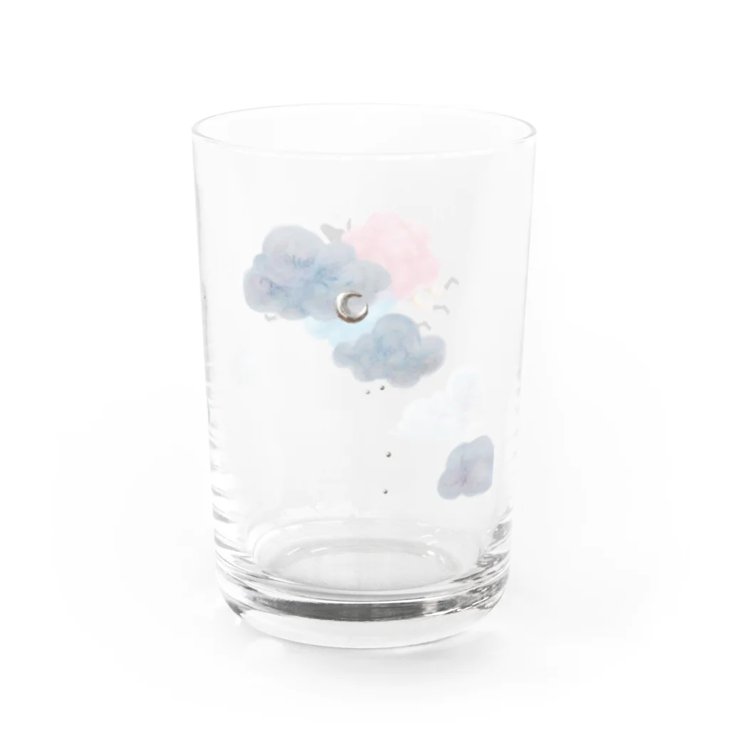 Chihiro Taki goodsの赤と青のひつじ Water Glass :right