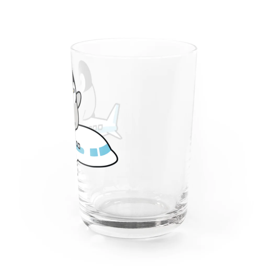 DECORの心くばりペンギン　飛行機ver. Water Glass :right