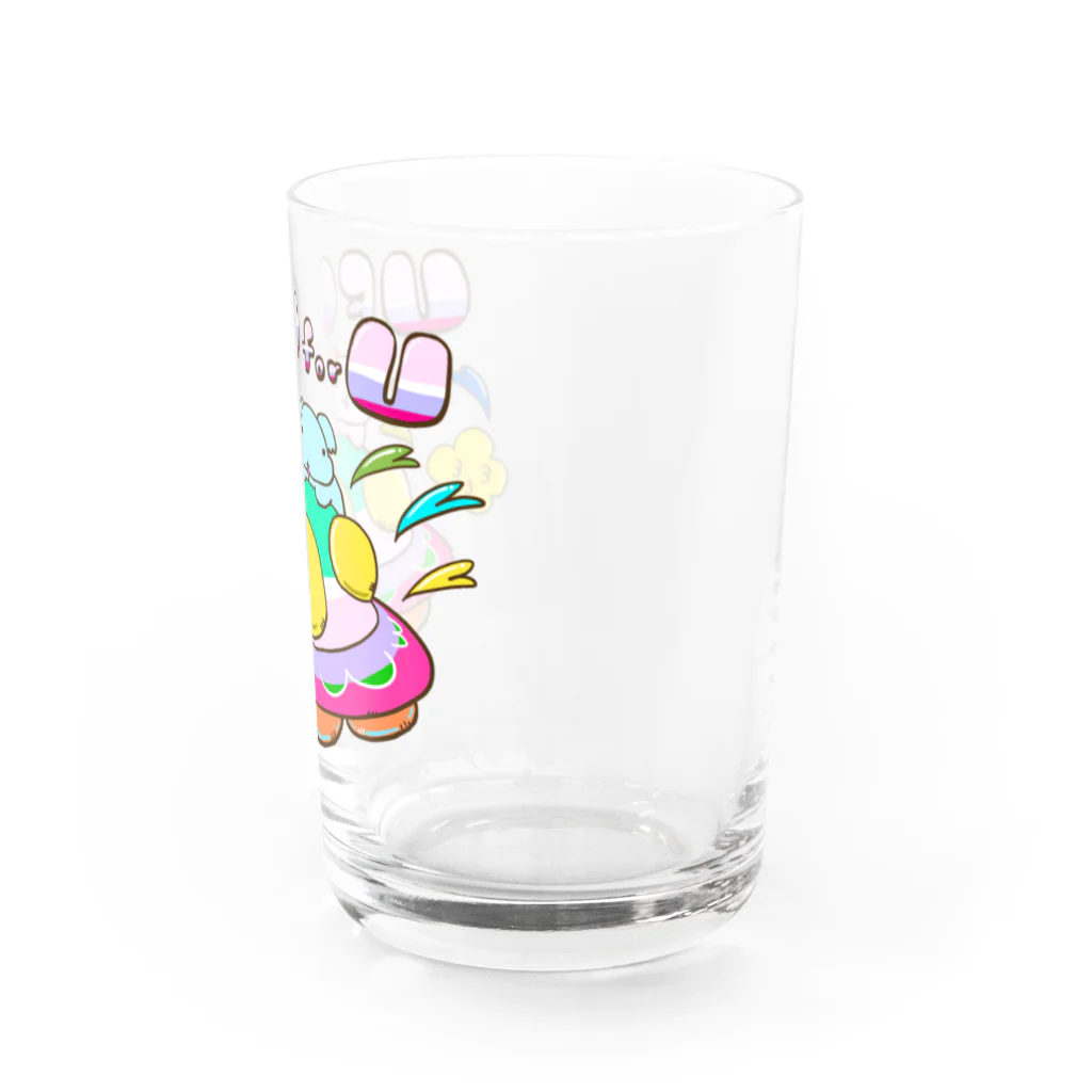 まるちょ屋のUFO for U （UFOをあなたに） Water Glass :right