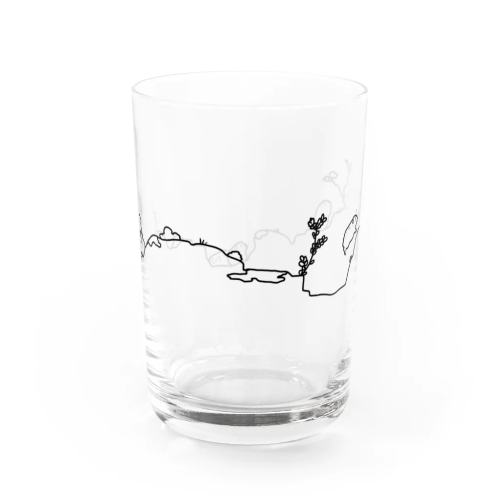 掛布団　ぬくぬのケープハイラックスのグラス Water Glass :right