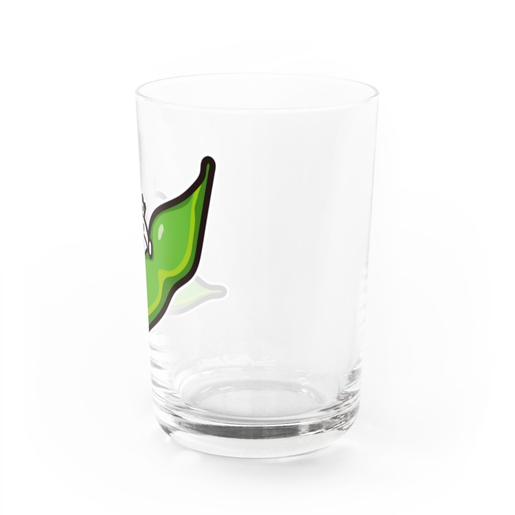 きくのらくがきのえだまめときく Water Glass :right