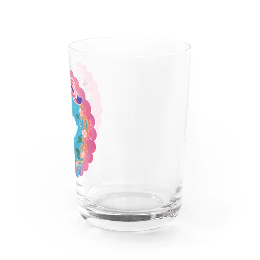 ArteCraftの白鳥とりぼん Water Glass :right