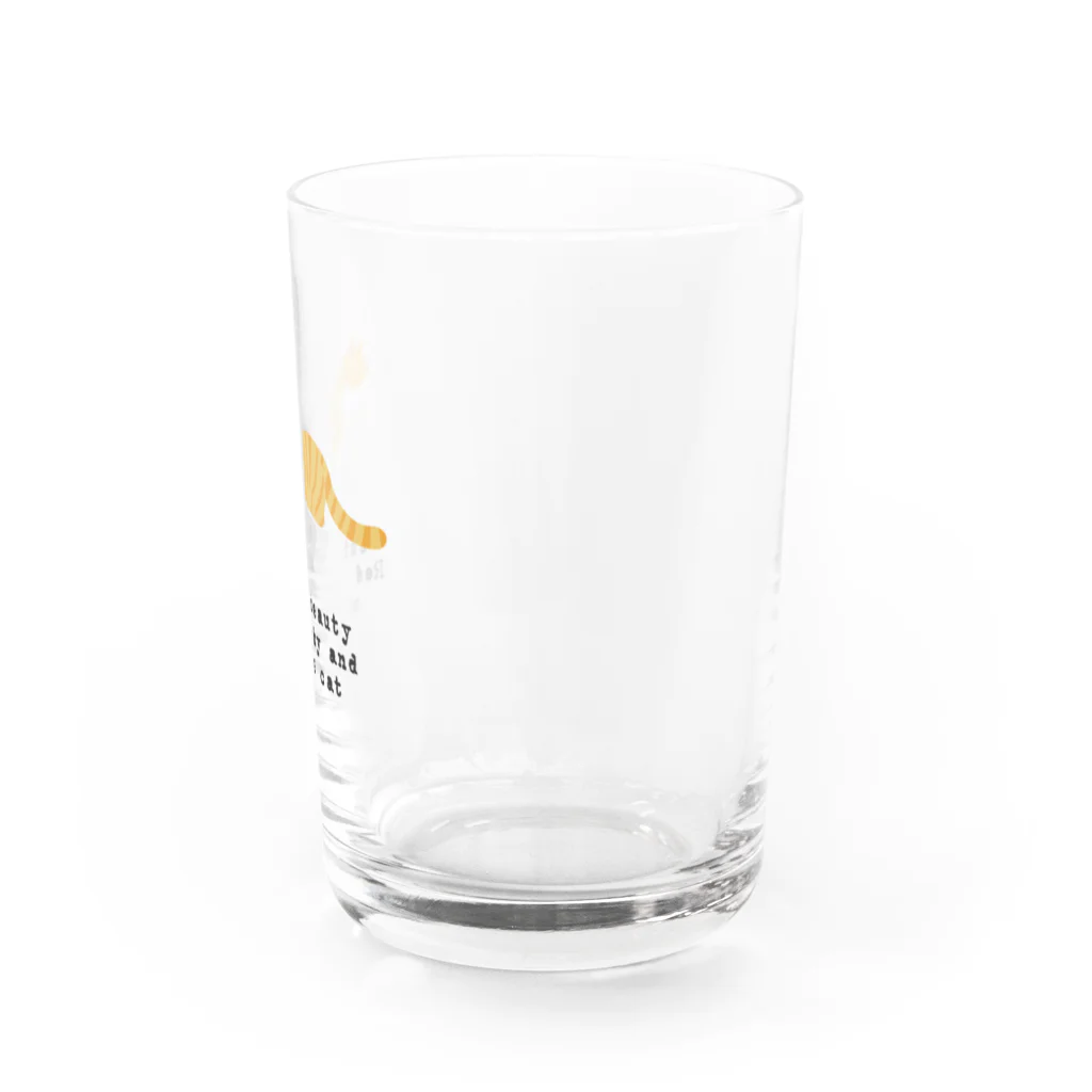 orange_honeyの猫1-8 茶白猫 Water Glass :right